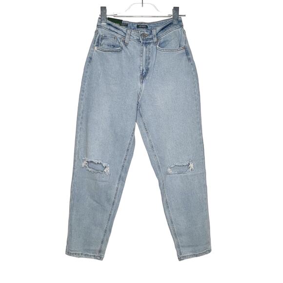 WILD FABLE Super High-Rise Curvy Tapered Denim Jean Distressed Womens Size 2 NWT - Picture 11 of 11